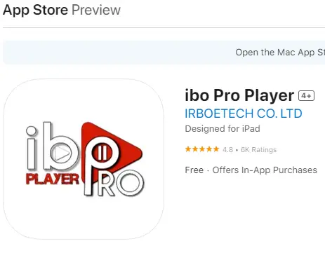 ibo pro player apple playstore